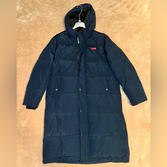 LEVI’S Men's Quilted Extra Long
Parka Jacket - Picture 2 of 9